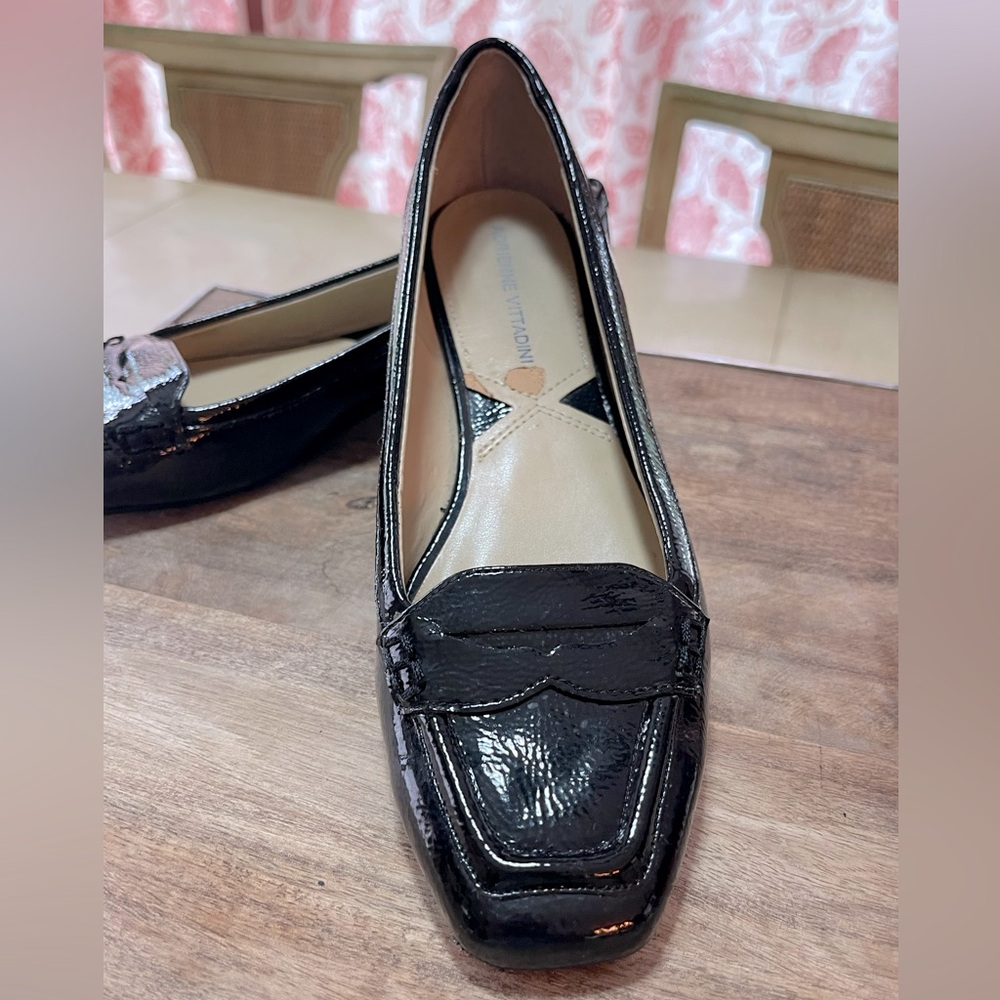 ADRIENNE VITTADINI Black Patent Leather Flats